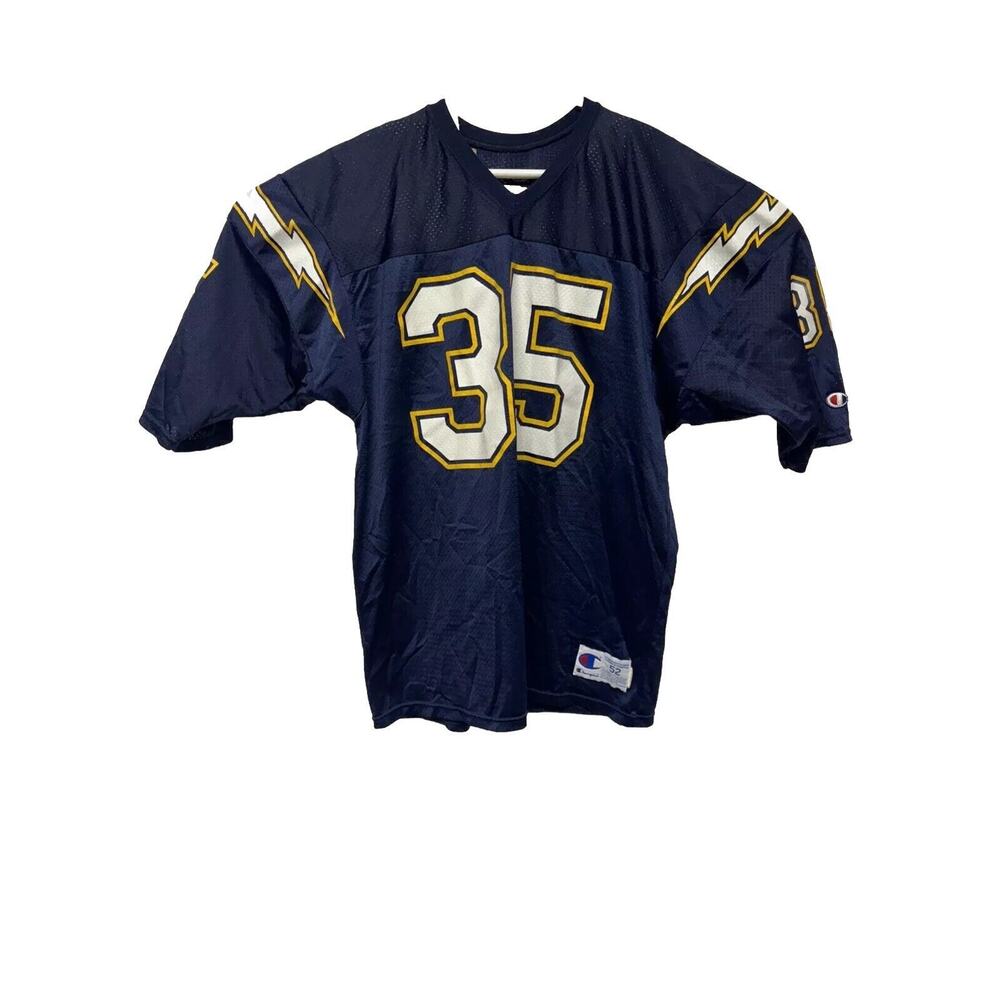 Vintage Champion NFL San Diego Chargers #35 Jersey Mens Size 52 Butts Tolbert